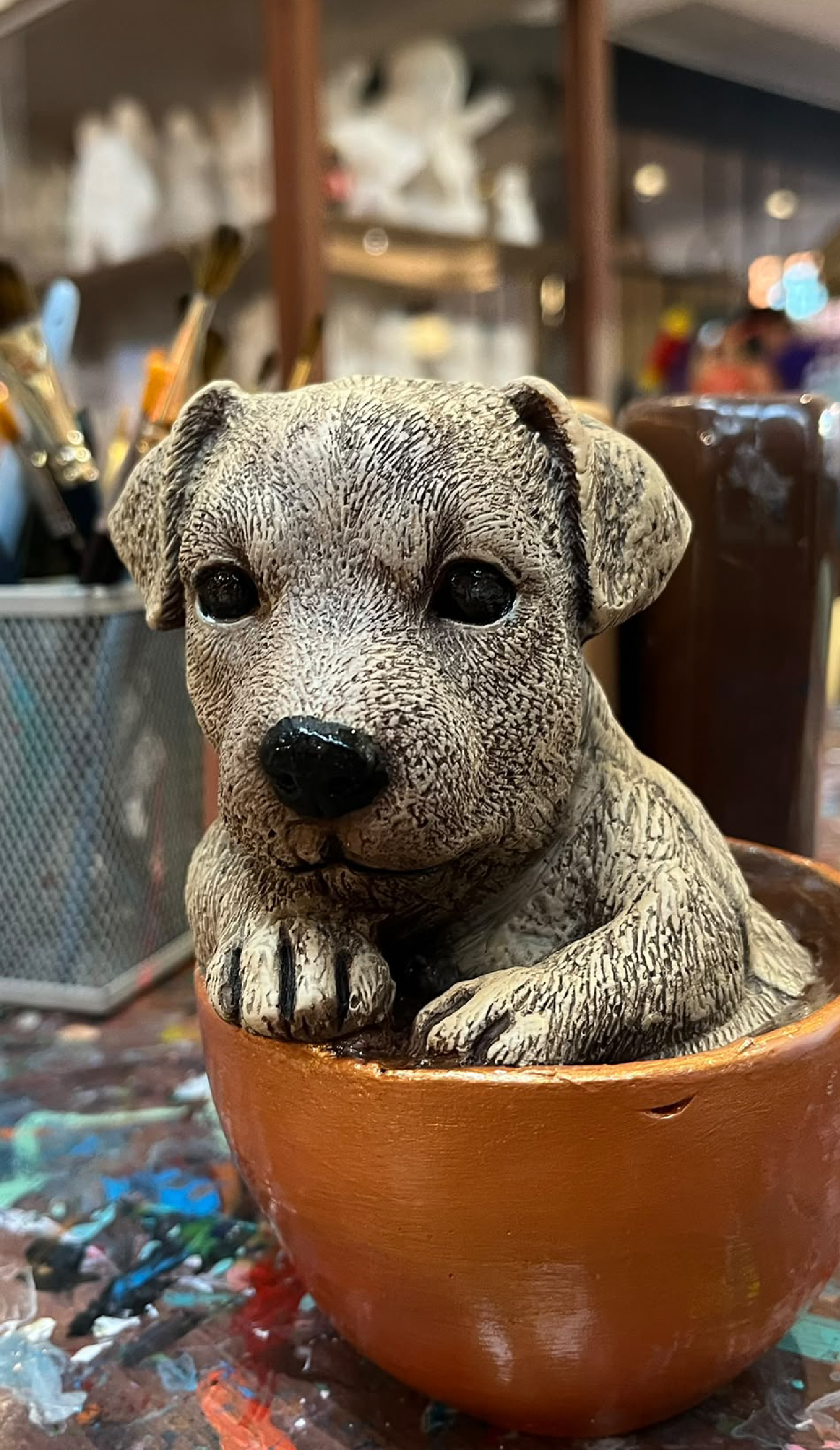Figura pintada en COCOART Studio