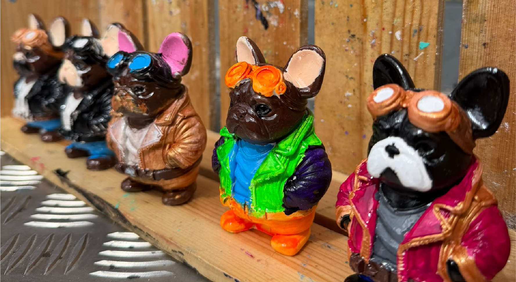 Figura pintada en COCOART Studio